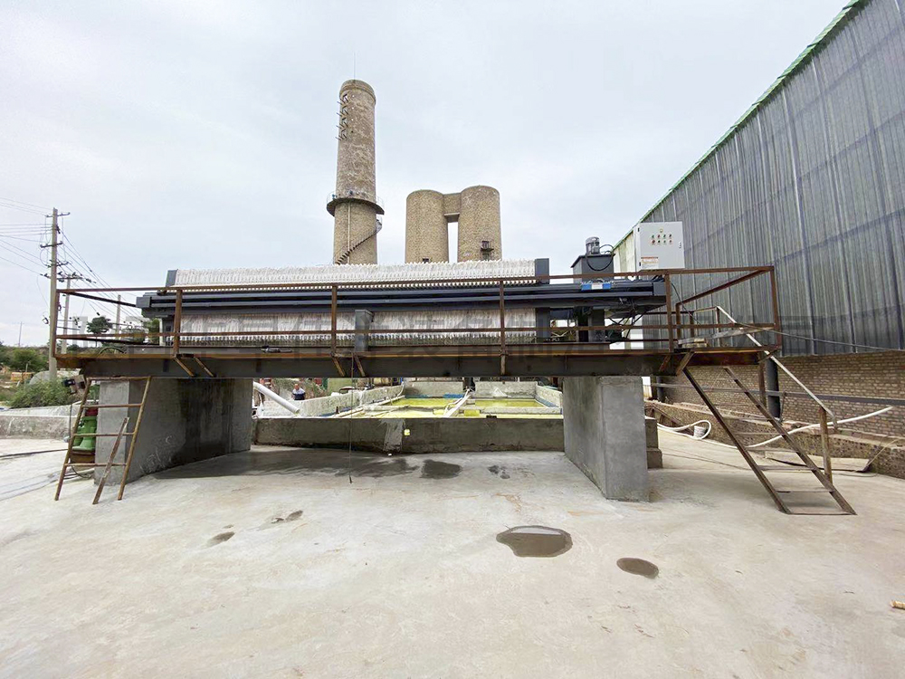 砖厂脱硫废水处理500平米压滤机